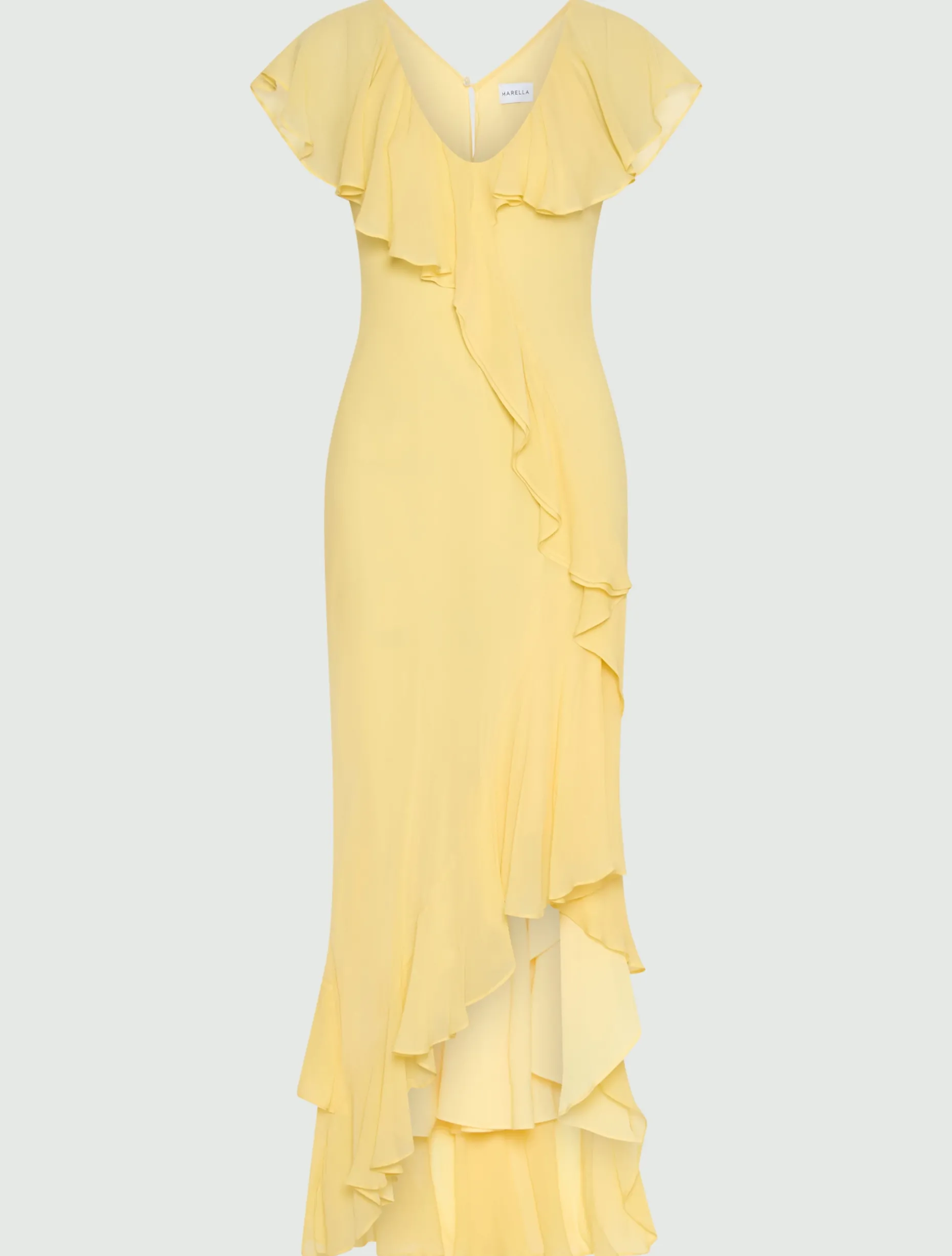 Abito con volant - GIALLO