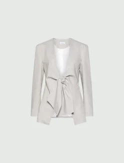 Blazer con nodo - GRIGIO CHIARO