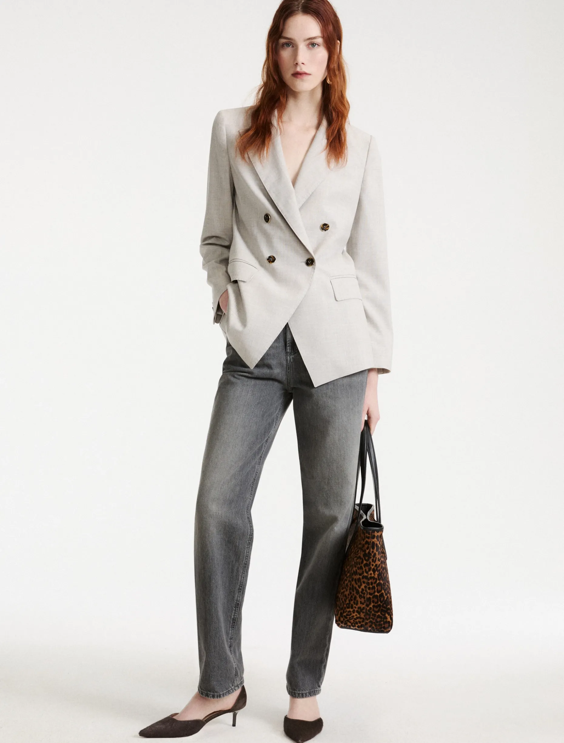 Blazer doppiopetto - GRIGIO CHIARO