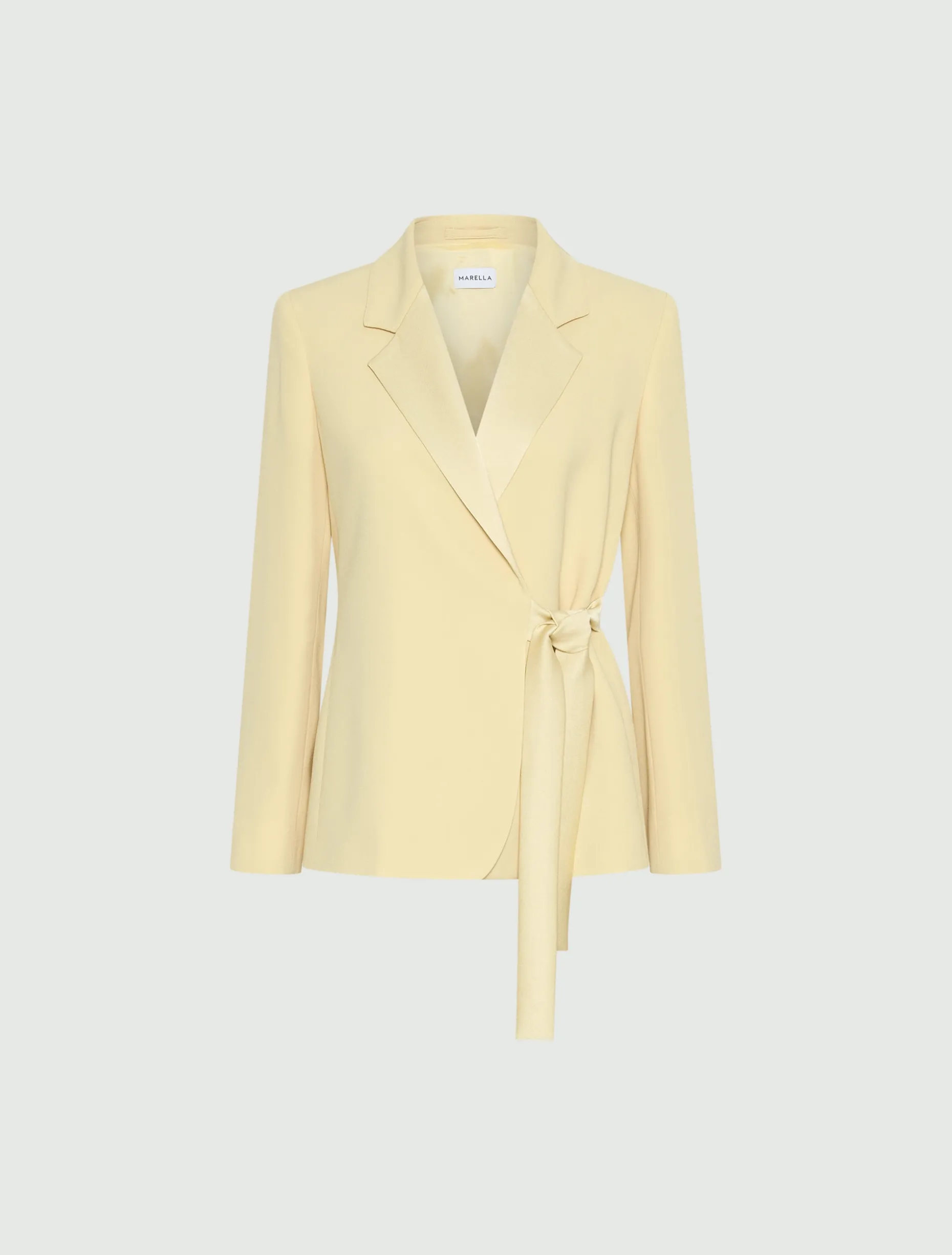Blazer in envers satin - GIALLO