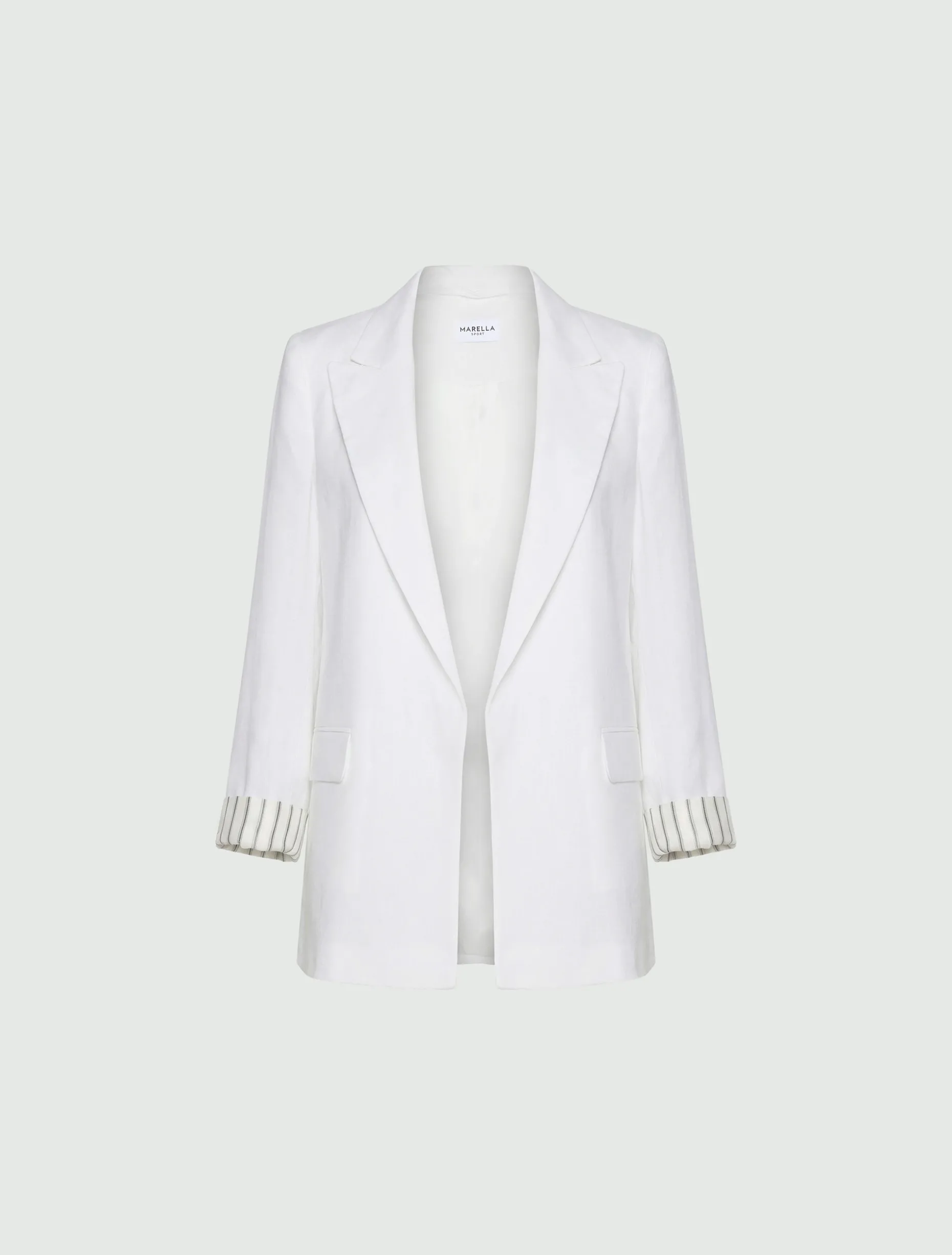Blazer in puro lino - BIANCO OTTICO