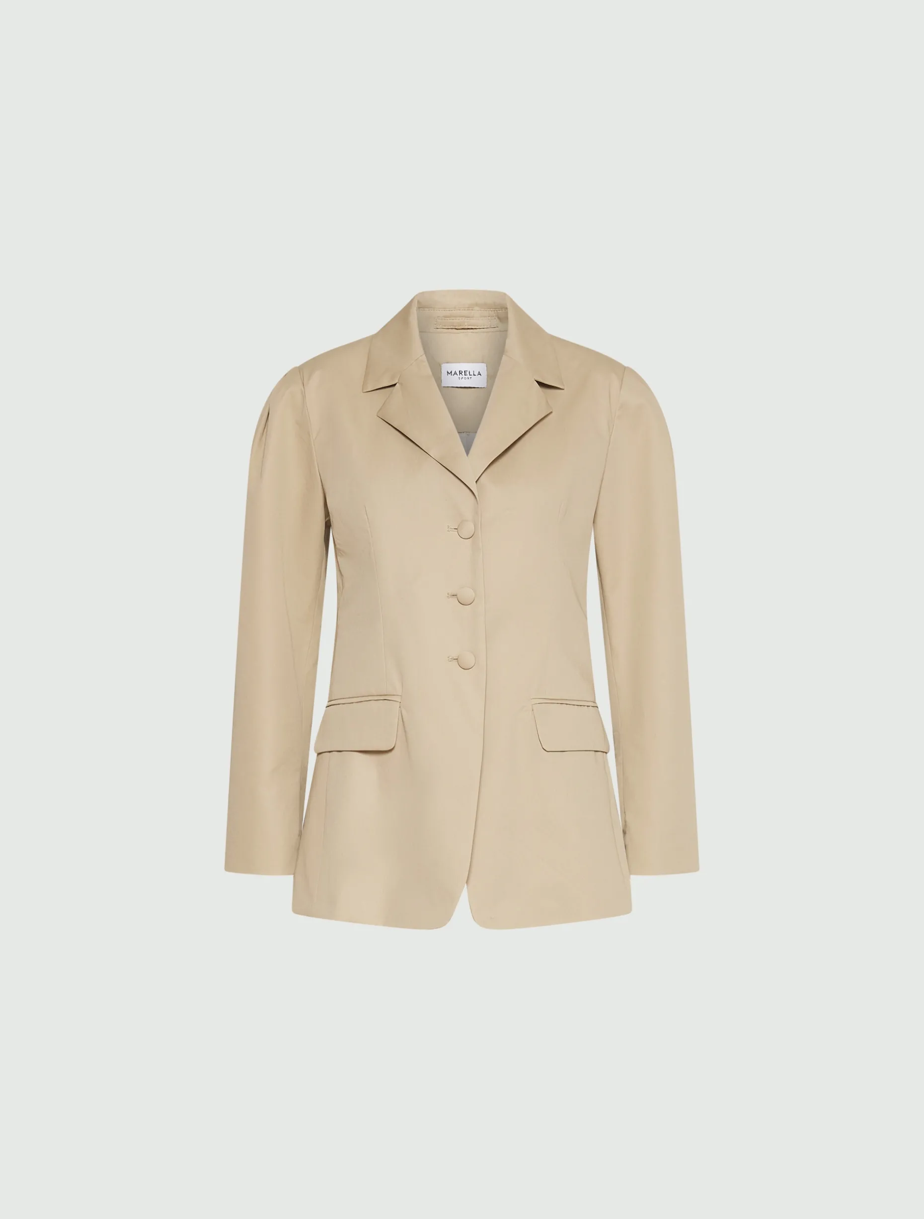 Blazer strutturato in gabardina - SABBIA