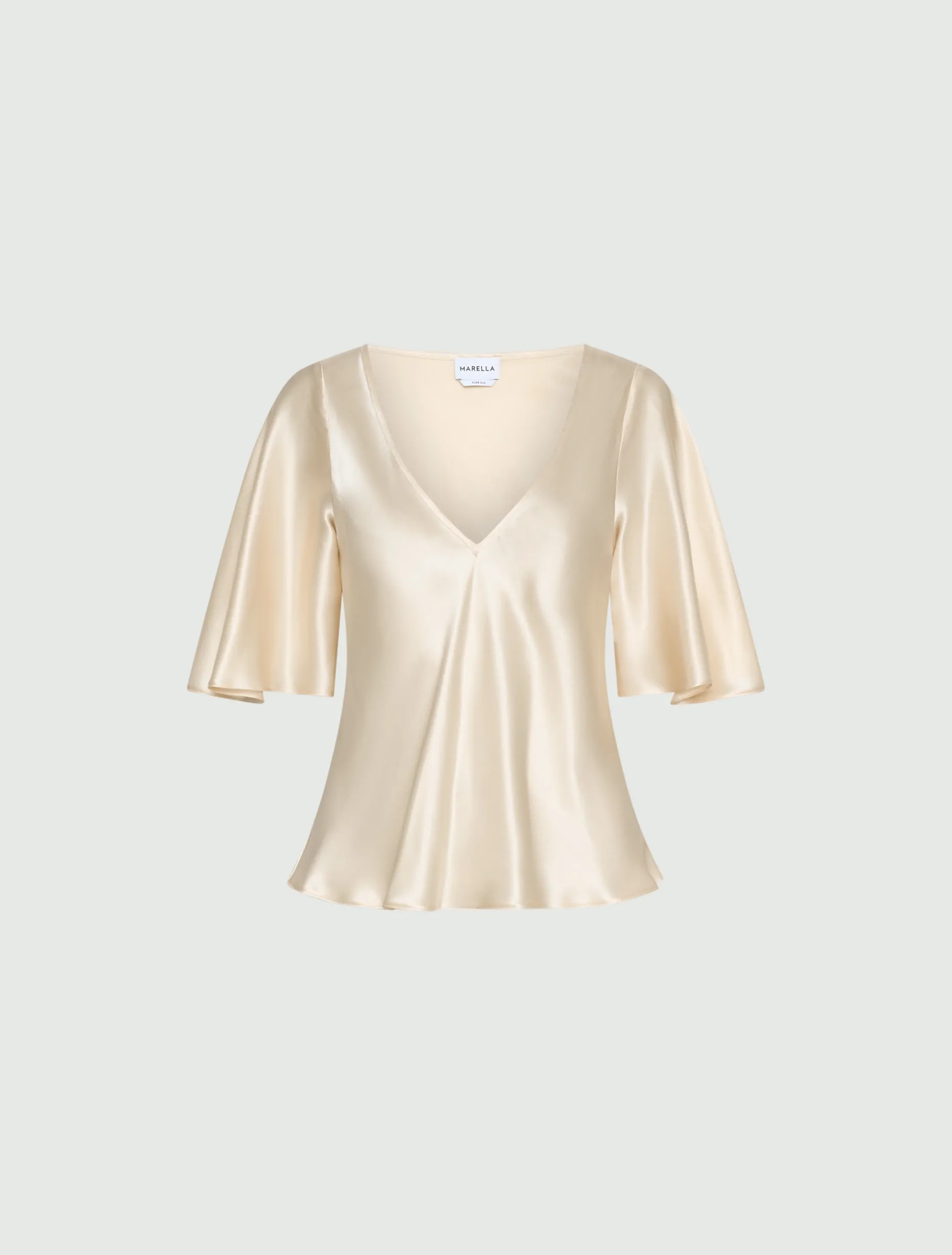 Blusa in raso di seta - CIPRIA