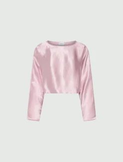 Blusa in raso leggero - ROSA