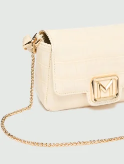Borsa Le Muse small stampa coccodrillo - AVORIO