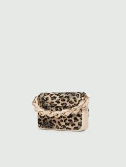 Borsa Le Muse small stampa leopardo - MARRONE