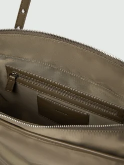 Borsa weekender con doppi manici - MARRONE