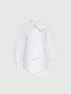 Camicia con fiocco - BIANCO OTTICO