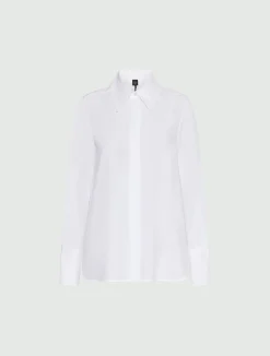 Camicia in popeline di cotone - BIANCO OTTICO