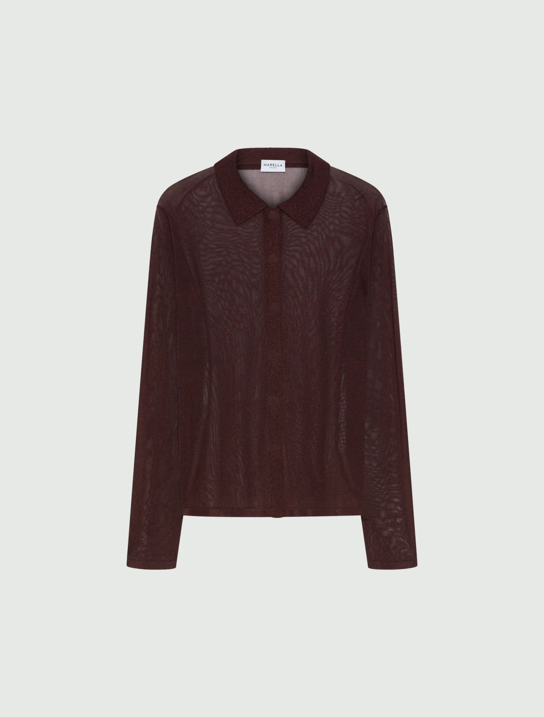 Camicia in viscosa e lurex - BORDEAUX