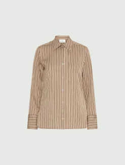 Camicia in viscosa - NOCCIOLA