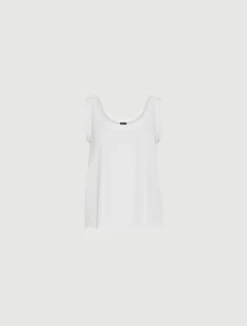 Canotta in satin light - BIANCO LANA