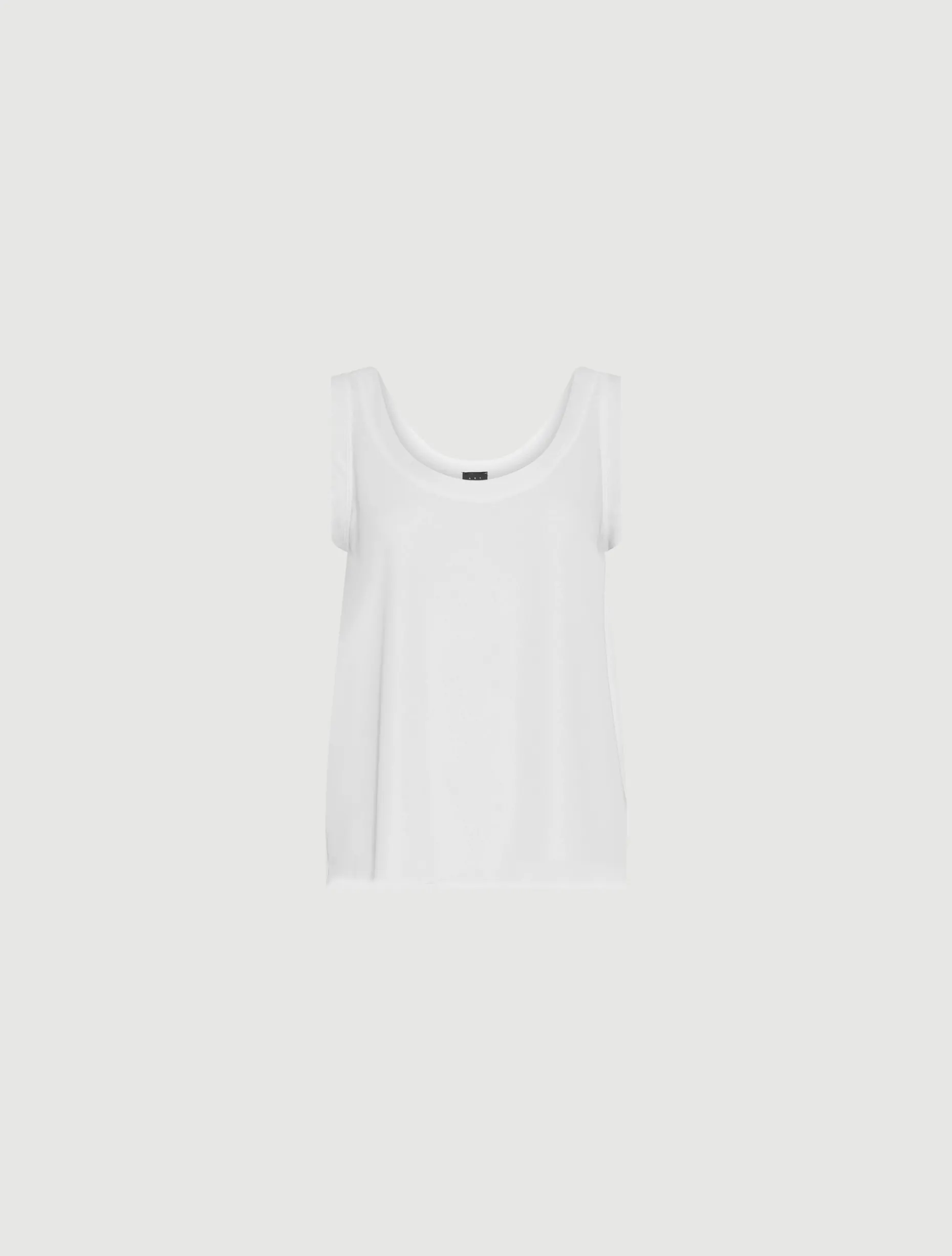 Canotta in satin light - BIANCO LANA