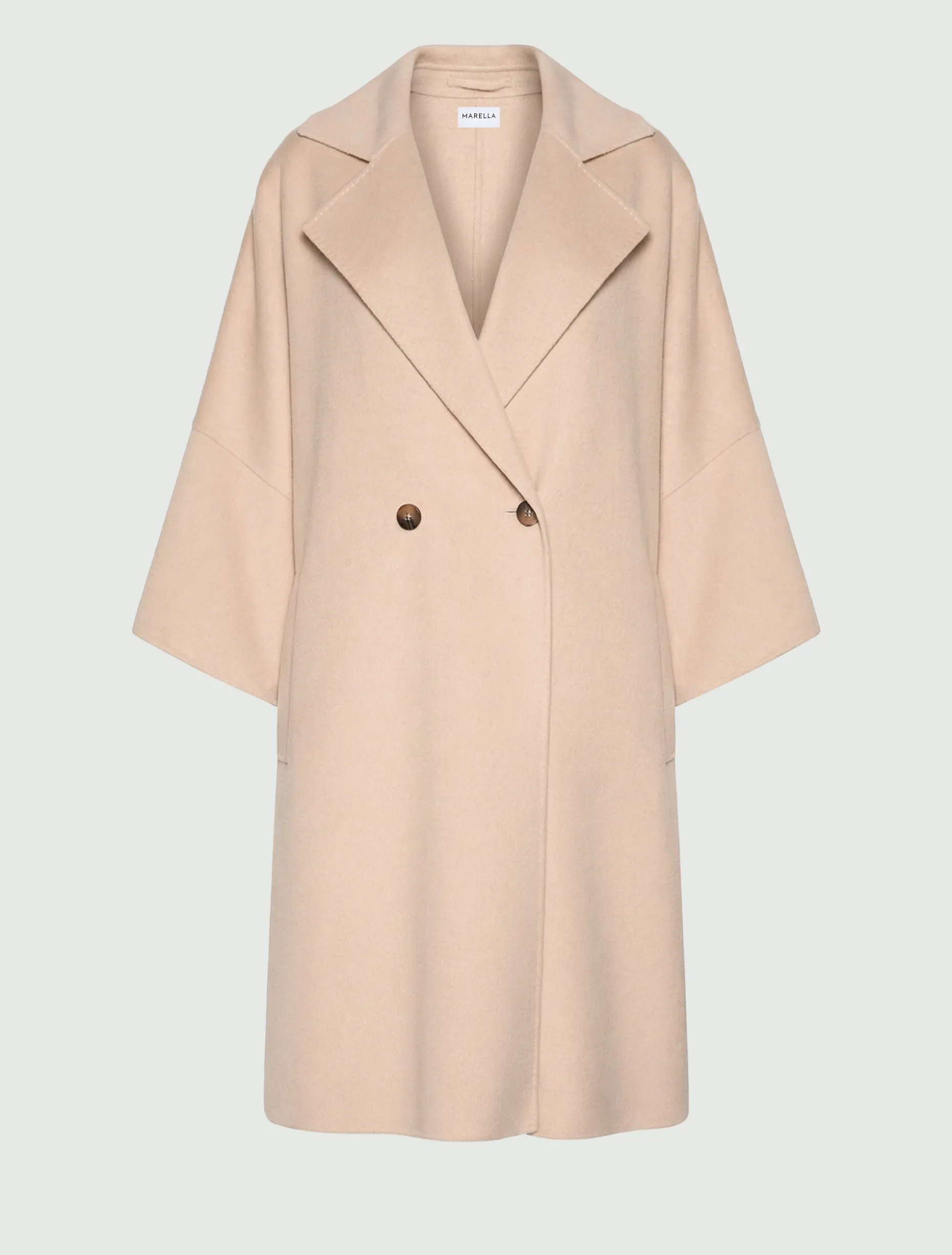 Cappotto oversize in double - NATURALE