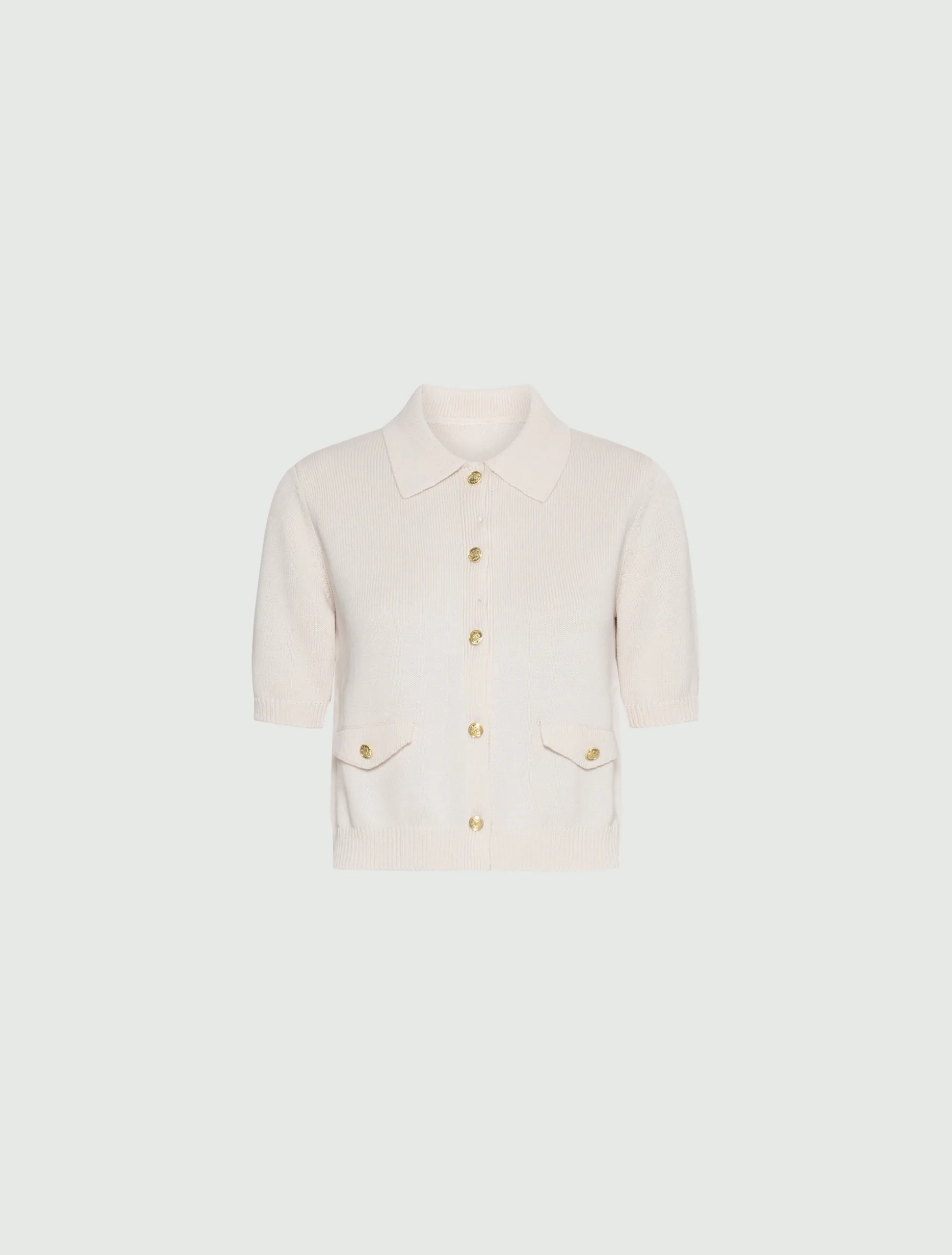 Cardigan in cotone e seta - PANNA