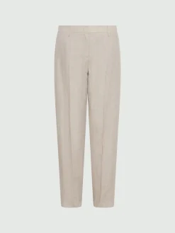 Chino in tela di lino - ECRU`