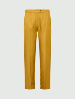 Chino in viscosa e lino - COGNAC