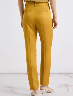 Chino in viscosa e lino - COGNAC