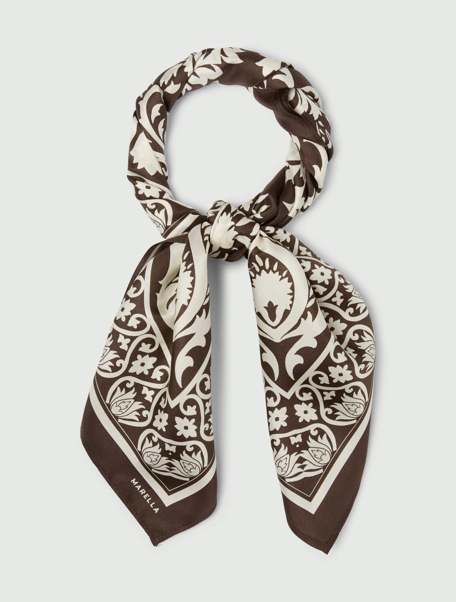 Foulard in seta - CIOCCOLATO