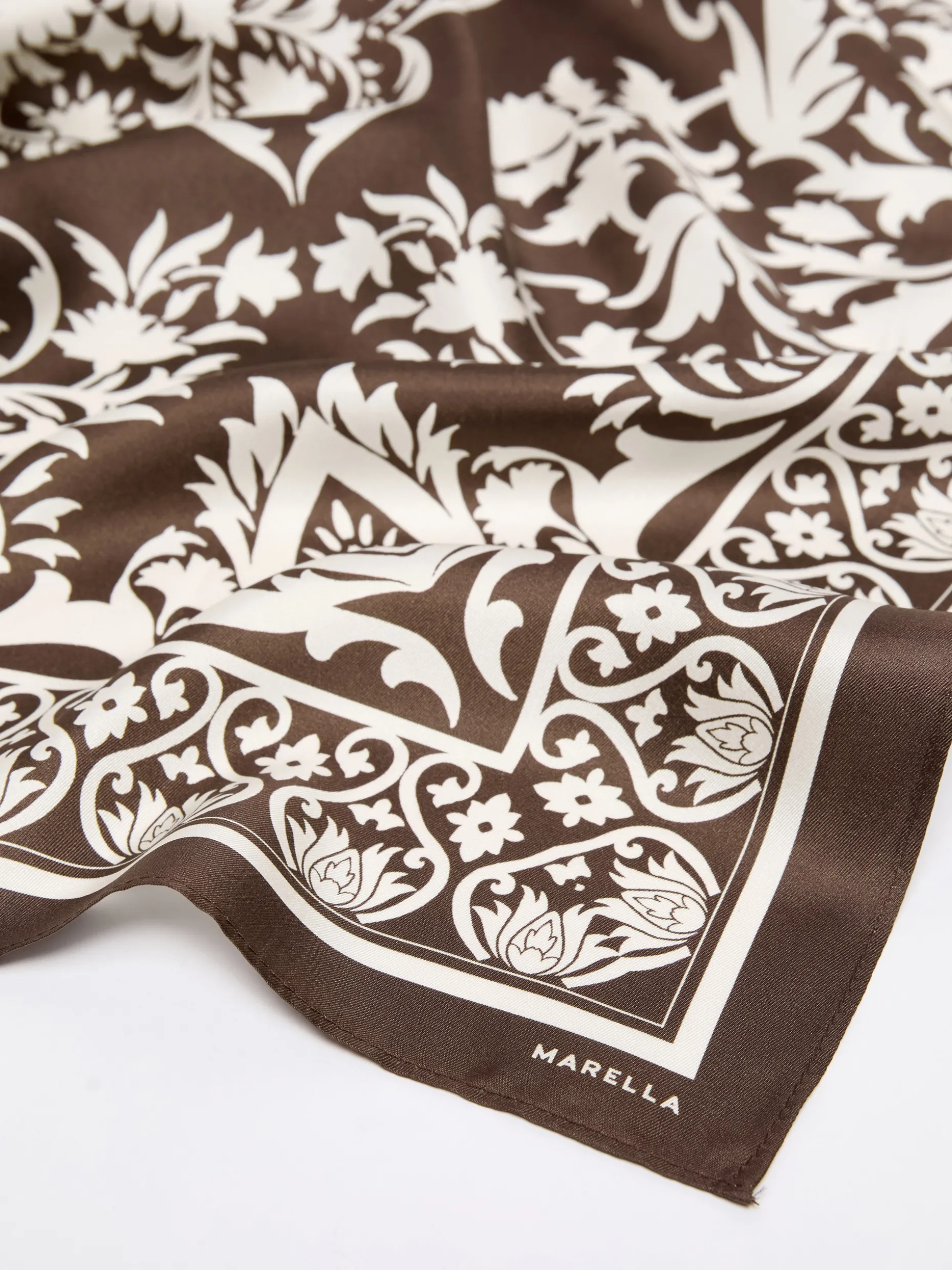 Foulard in seta - CIOCCOLATO