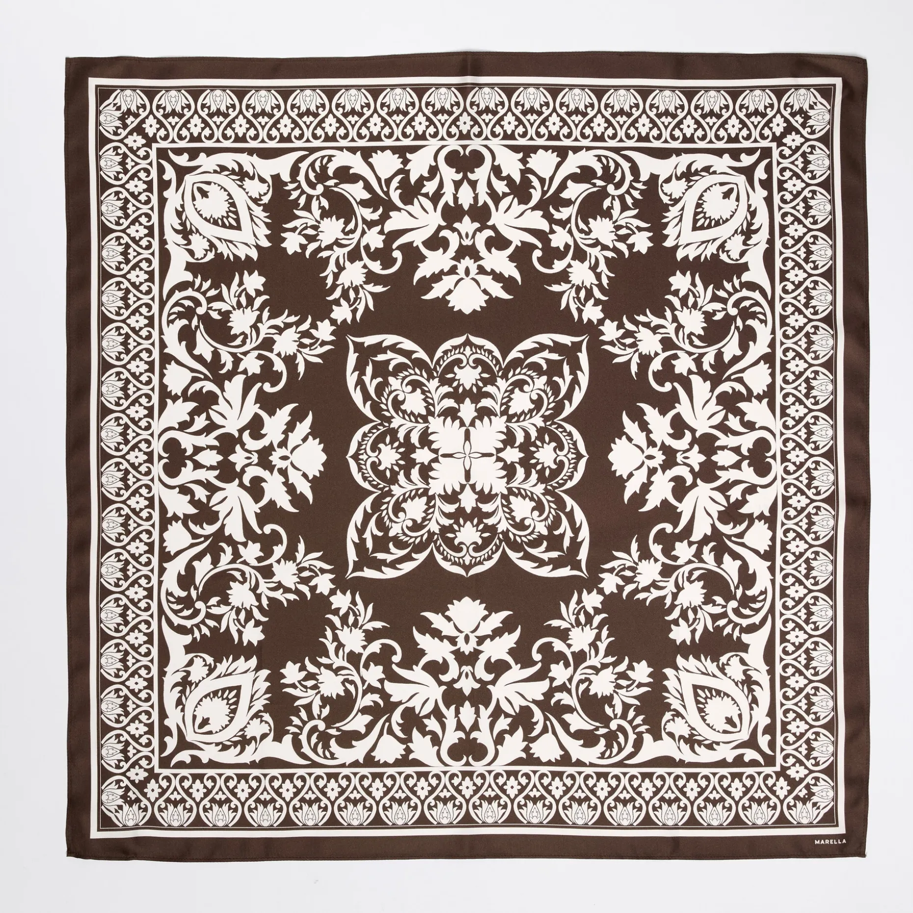 Foulard in seta - CIOCCOLATO