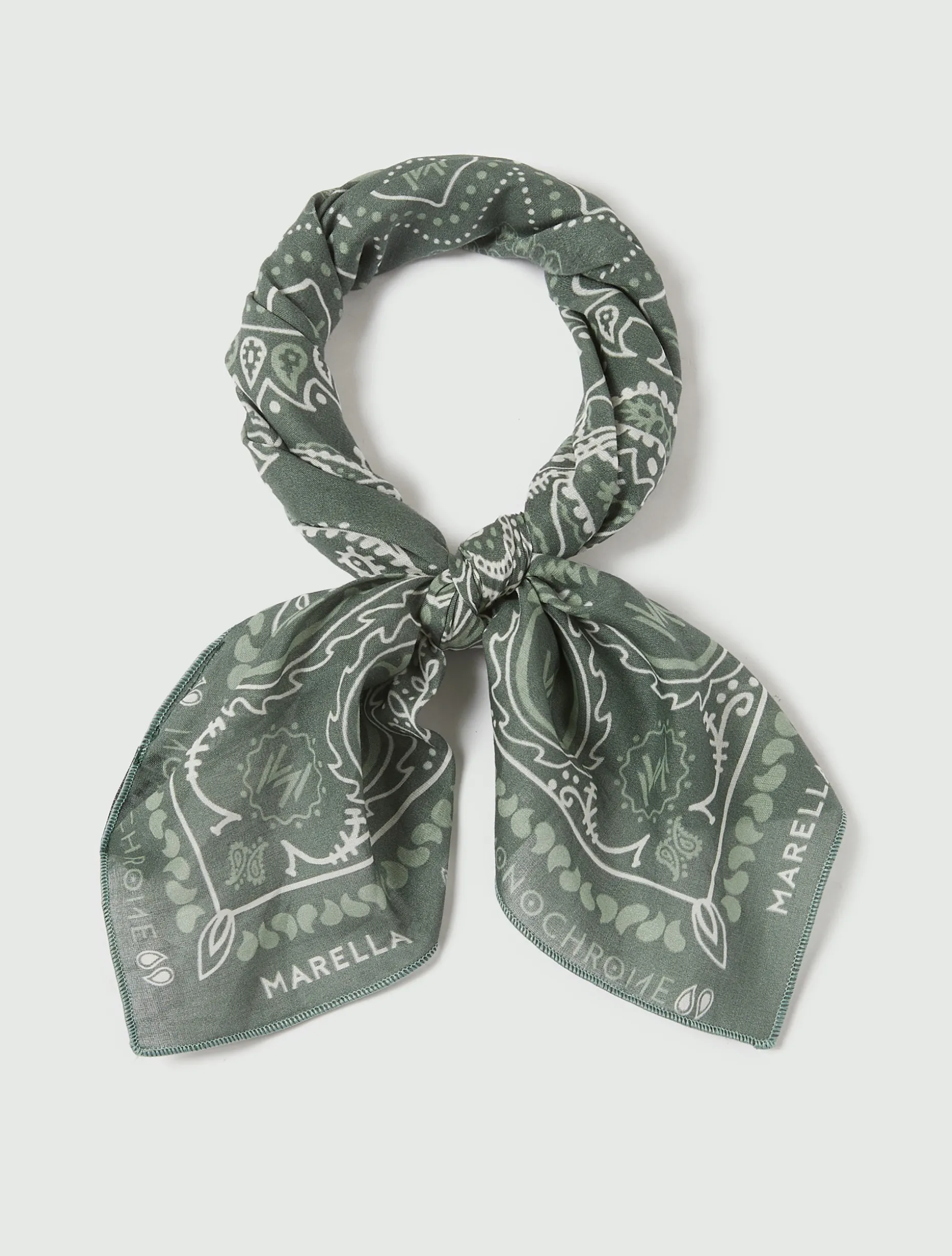 Foulard piccolo stampa bandana - VERDE