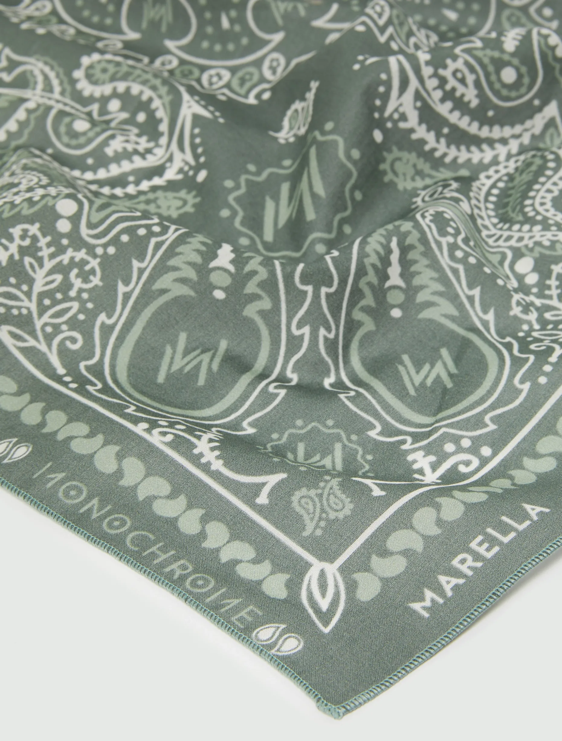 Foulard piccolo stampa bandana - VERDE