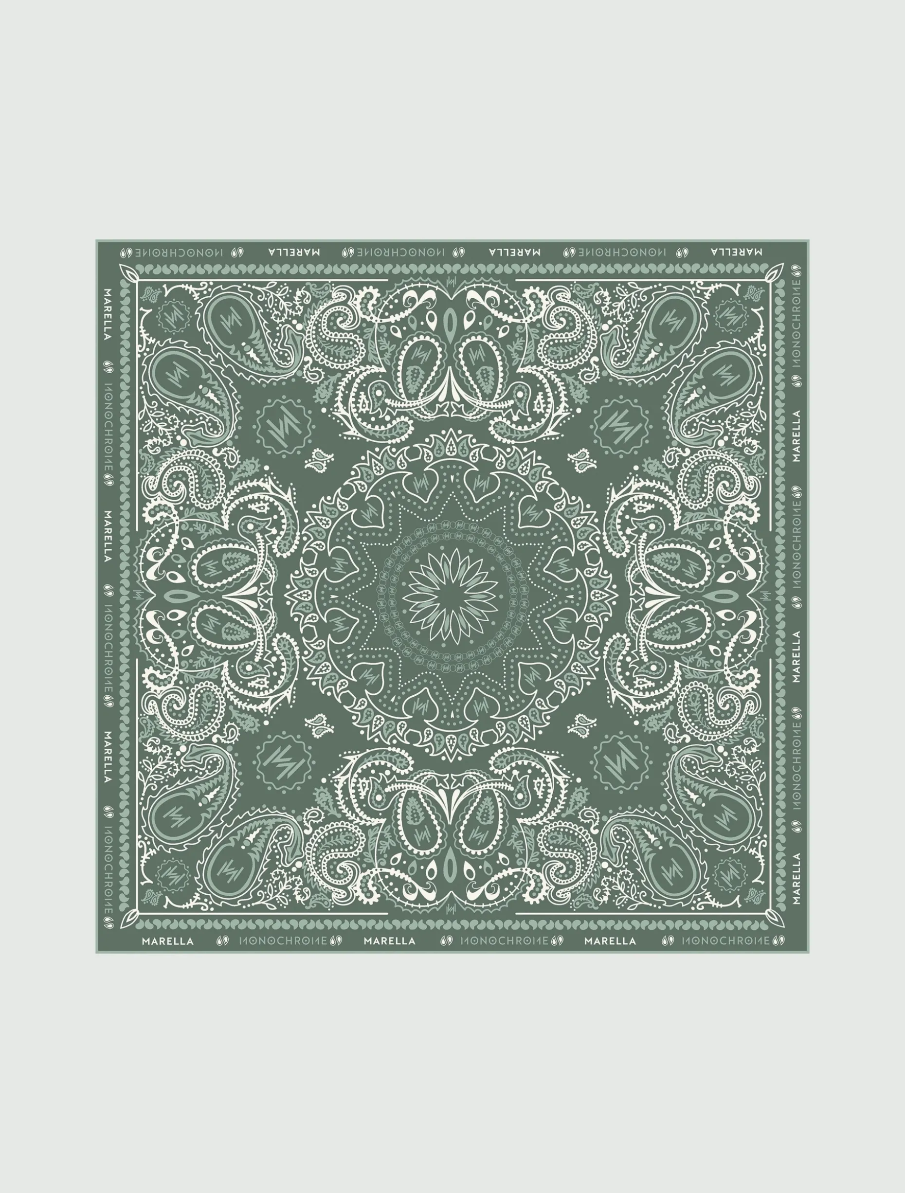 Foulard piccolo stampa bandana - VERDE