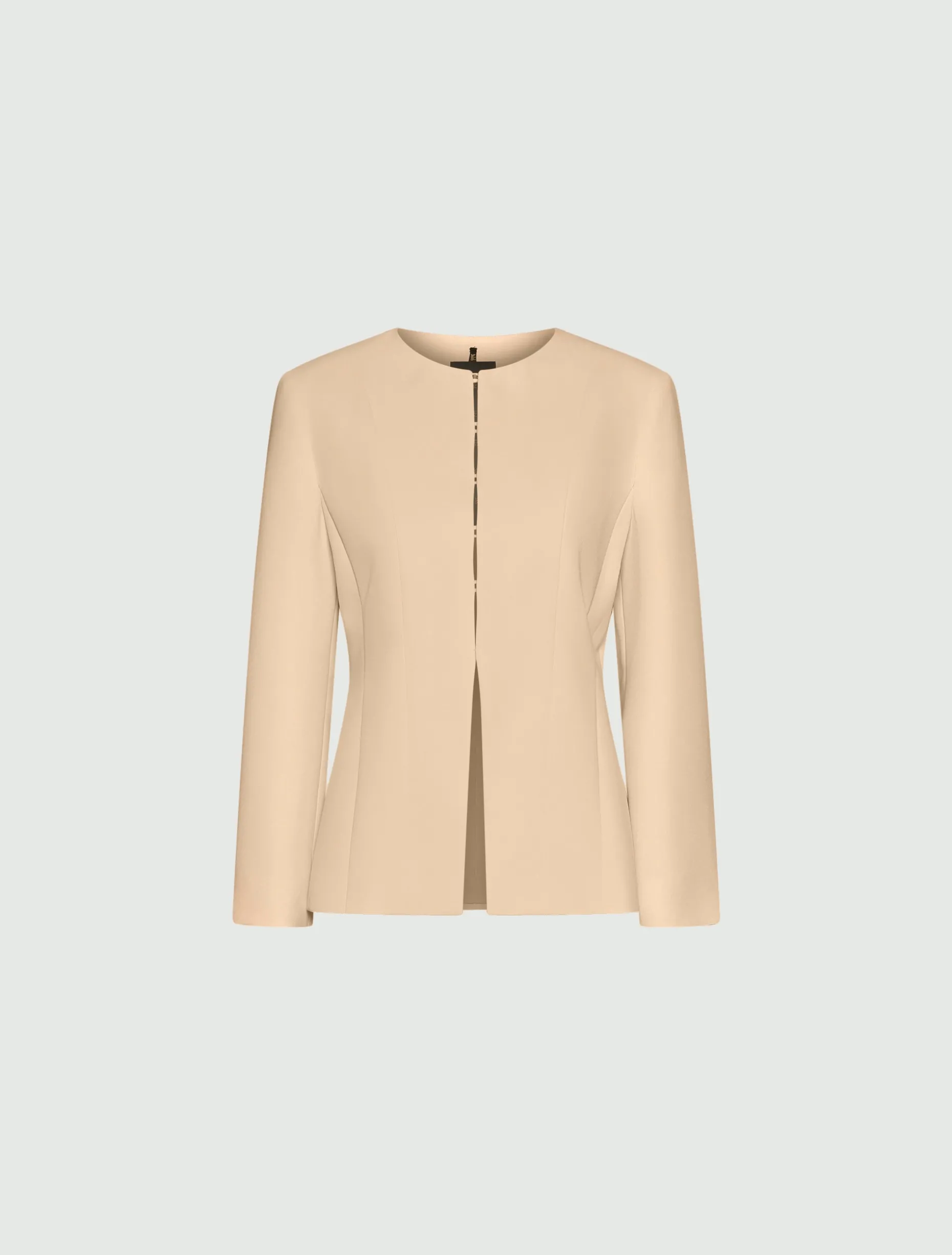 Giacca girocollo in envers satin - NUDO