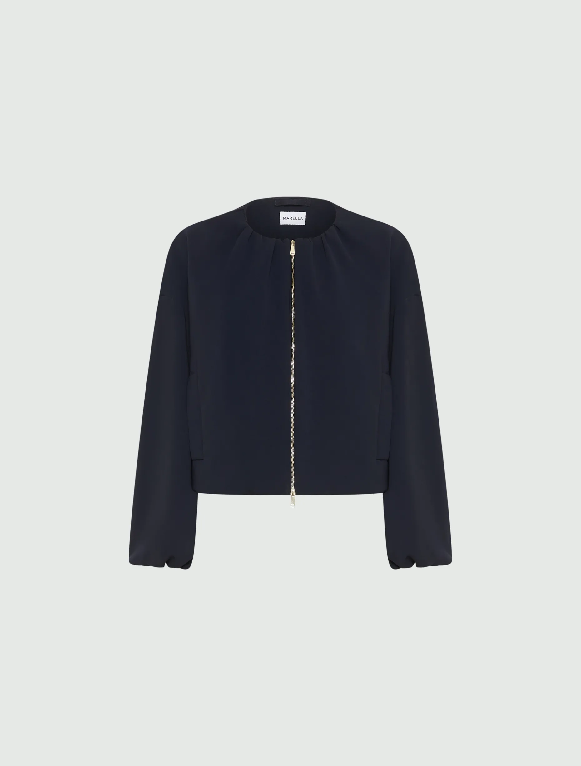 Giacca morbida in cady - BLU