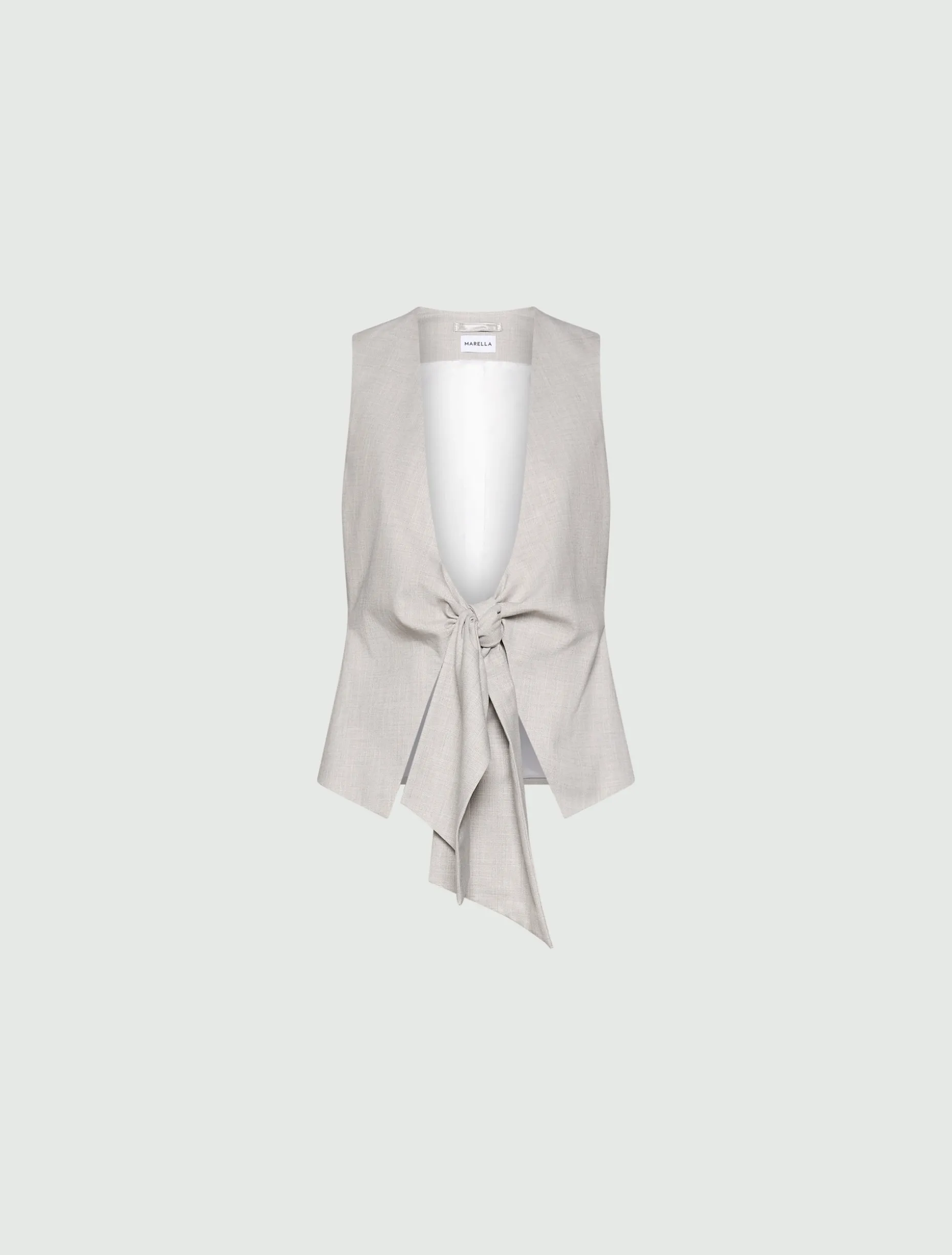 Gilet con nodo - GRIGIO CHIARO