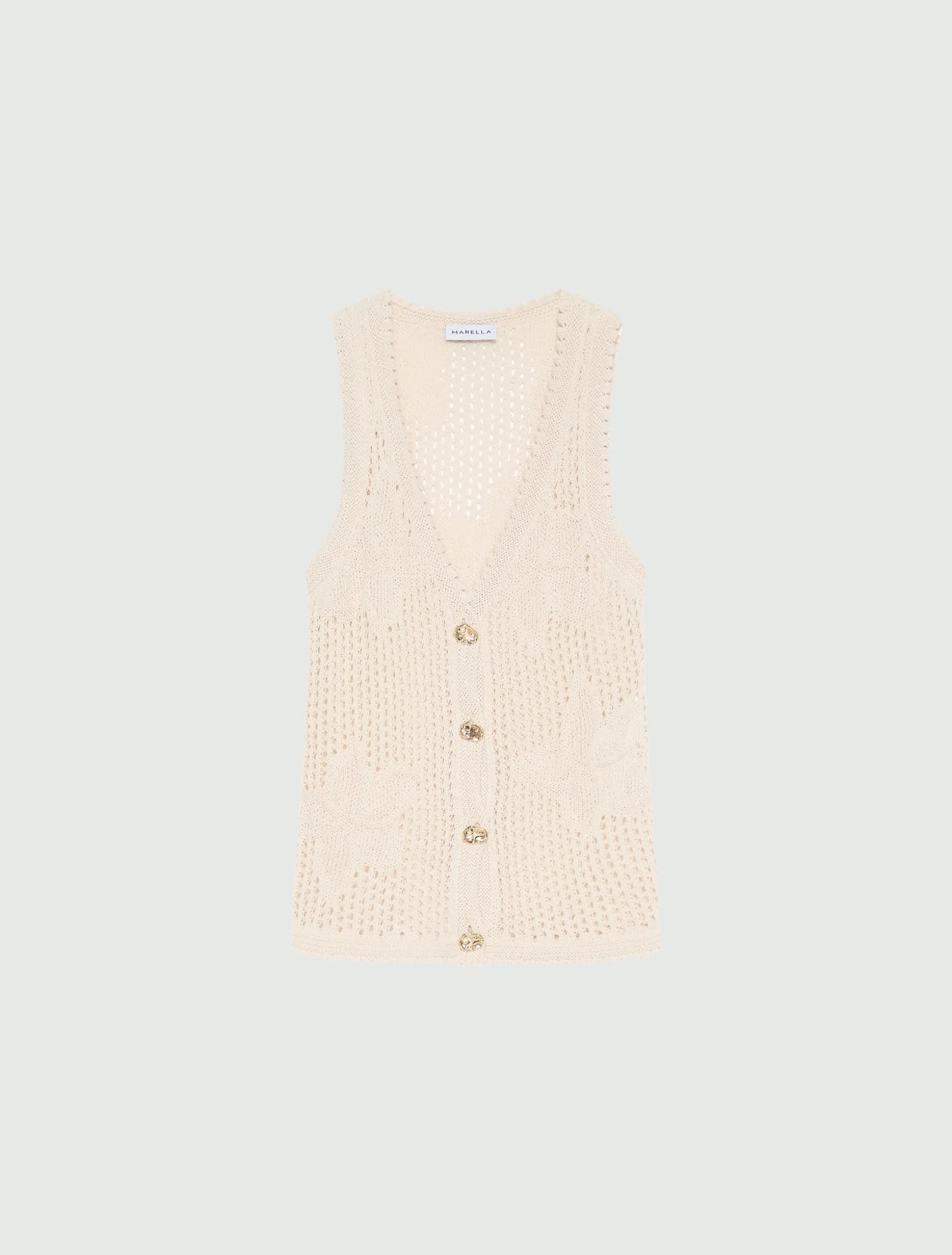 Gilet in cotone - BIANCO