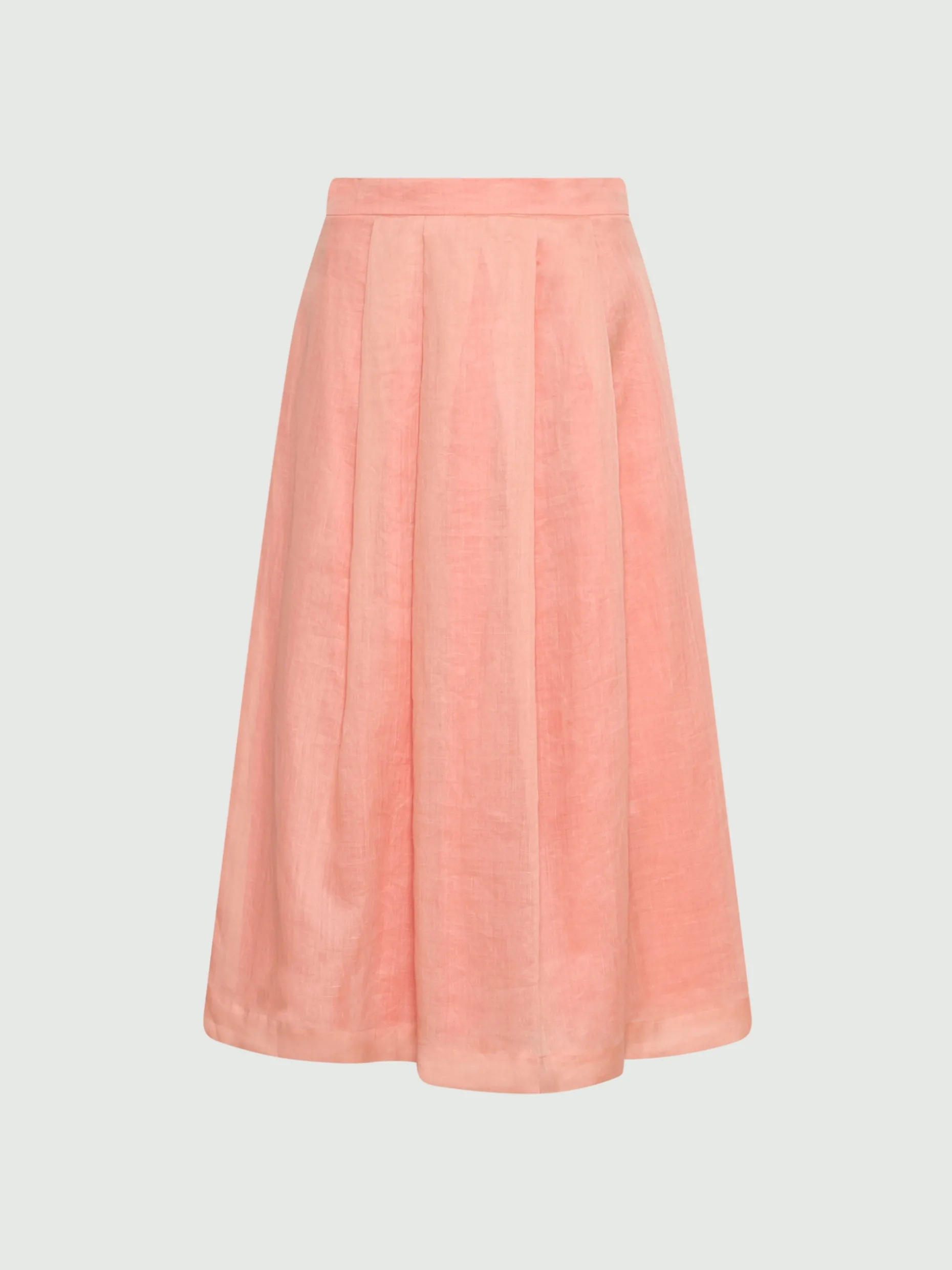 Gonna leggera in ramié - ROSA ANTICO