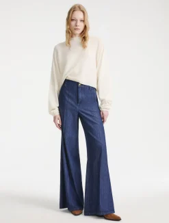 Jeans a palazzo in denim fluido - BLUE JEANS