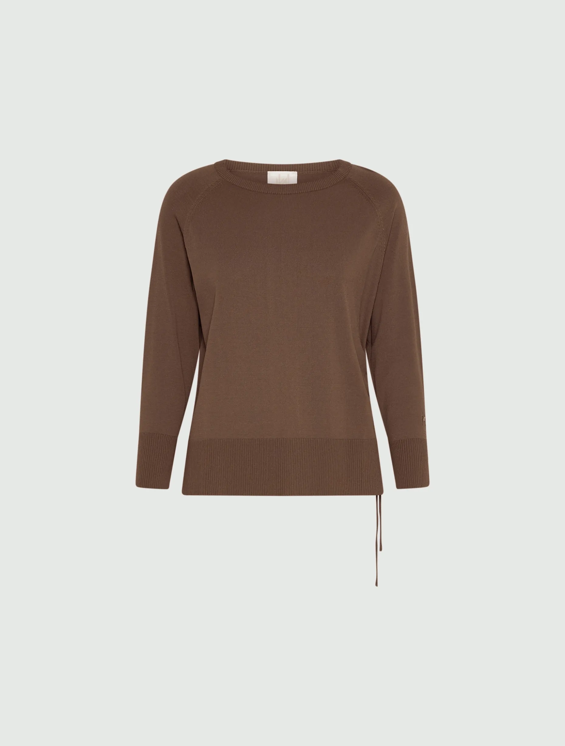 Maglia con coulisse - MARRONE