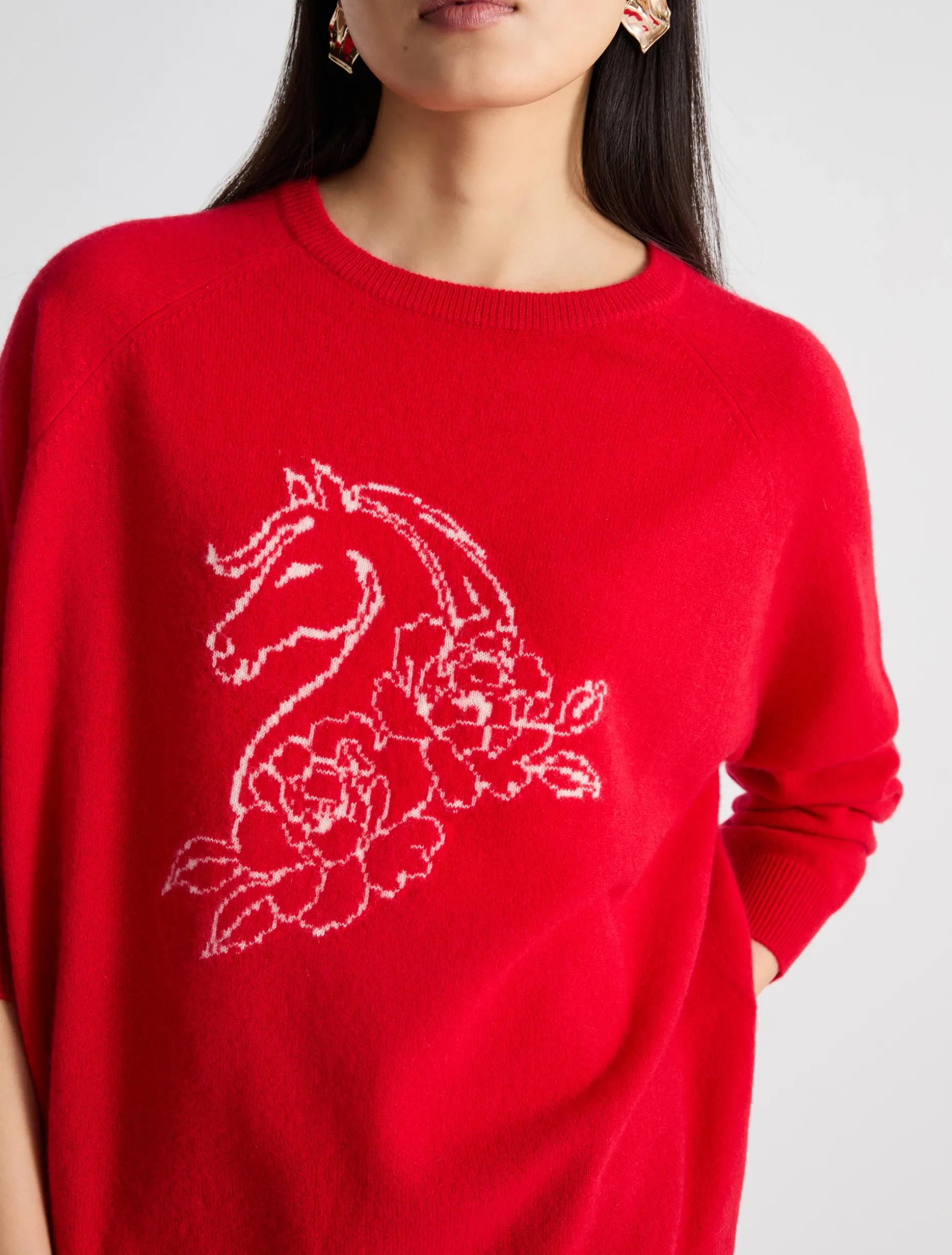 Maglia in cashmere - ROSSO
