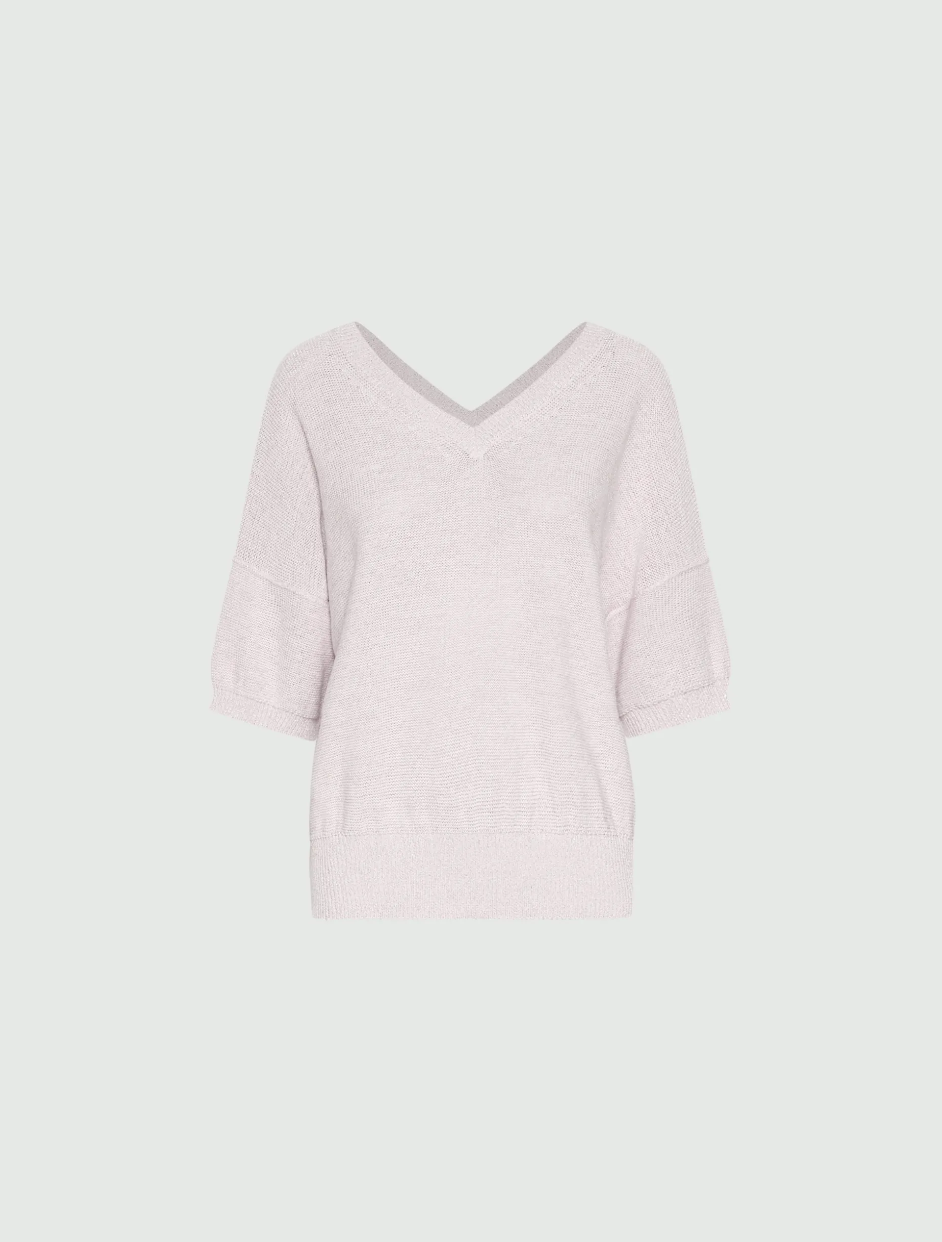 Maglia oversize con lurex - ROSA