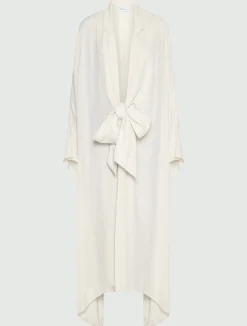 Mantella in georgette - BIANCO LANA