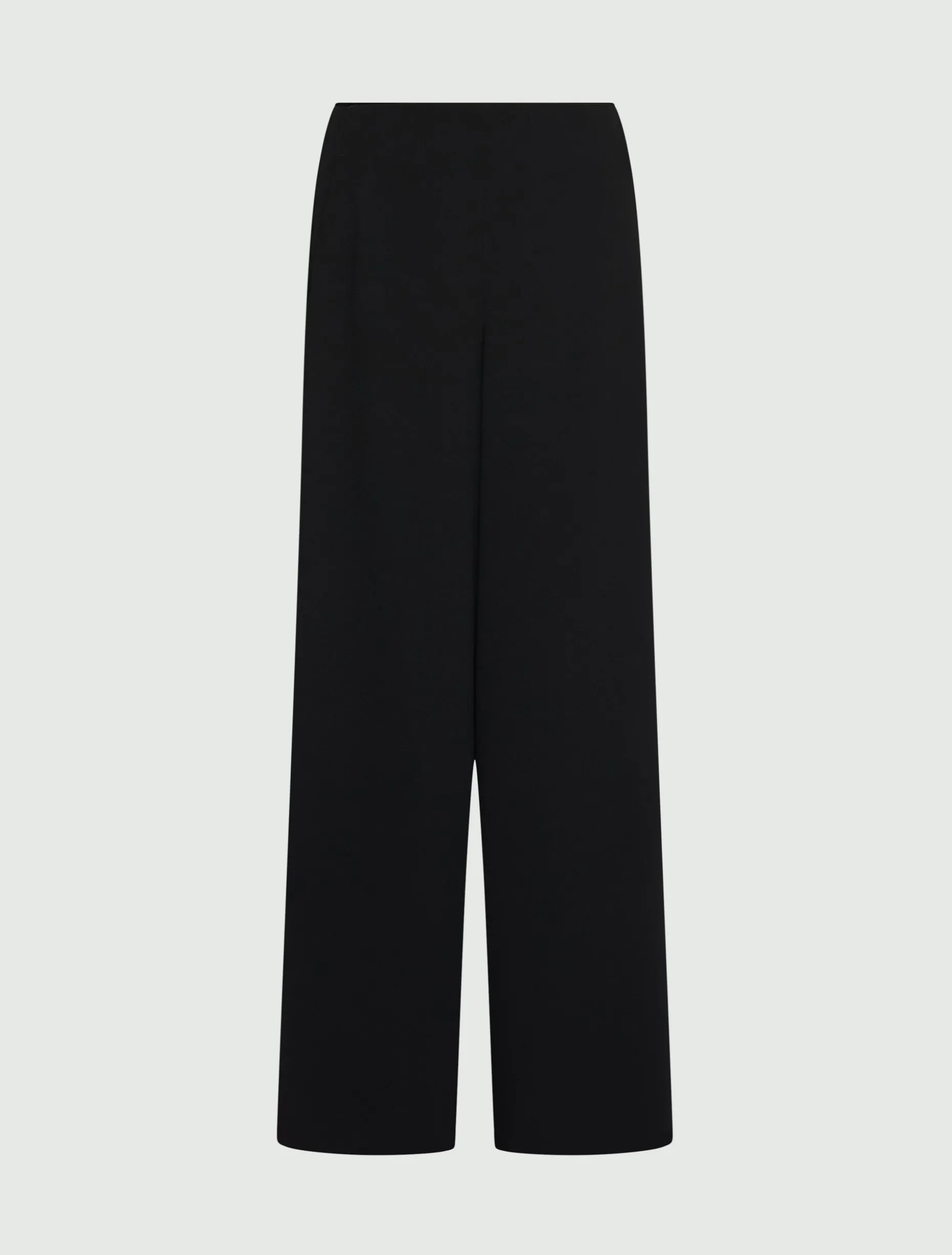 Pantalone ampio in envers satin - NERO