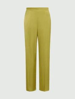 Pantalone ampio in raso stretch - ORIGANO