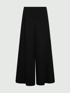 Pantalone ampio stretch - NERO