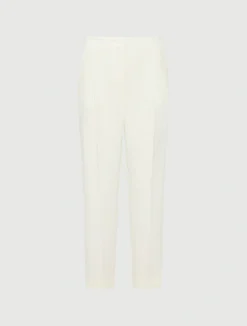 Pantalone chino in envers satin - BIANCO LANA