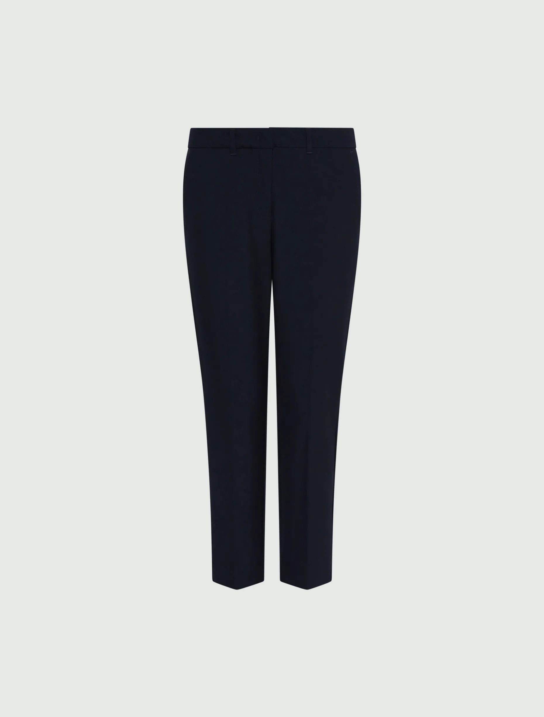 Pantalone cropped in tela stretch - BLU NOTTE