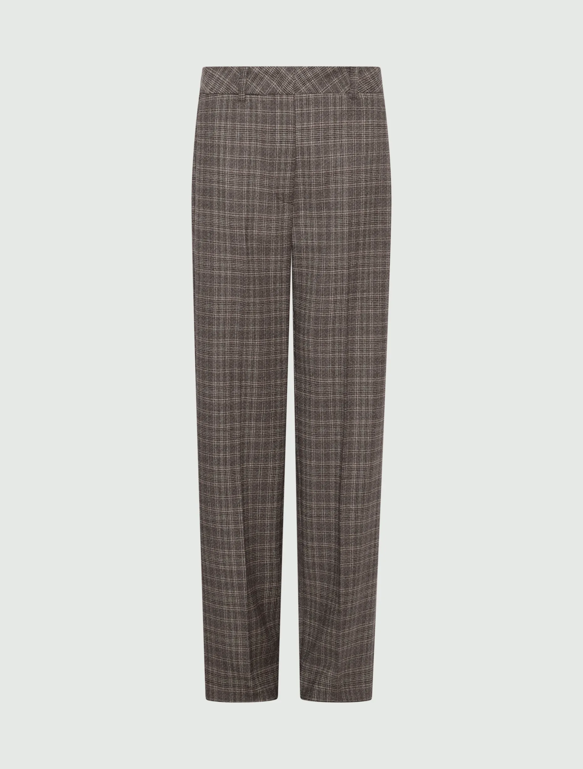 Pantalone dritto in flanella - TORTORA