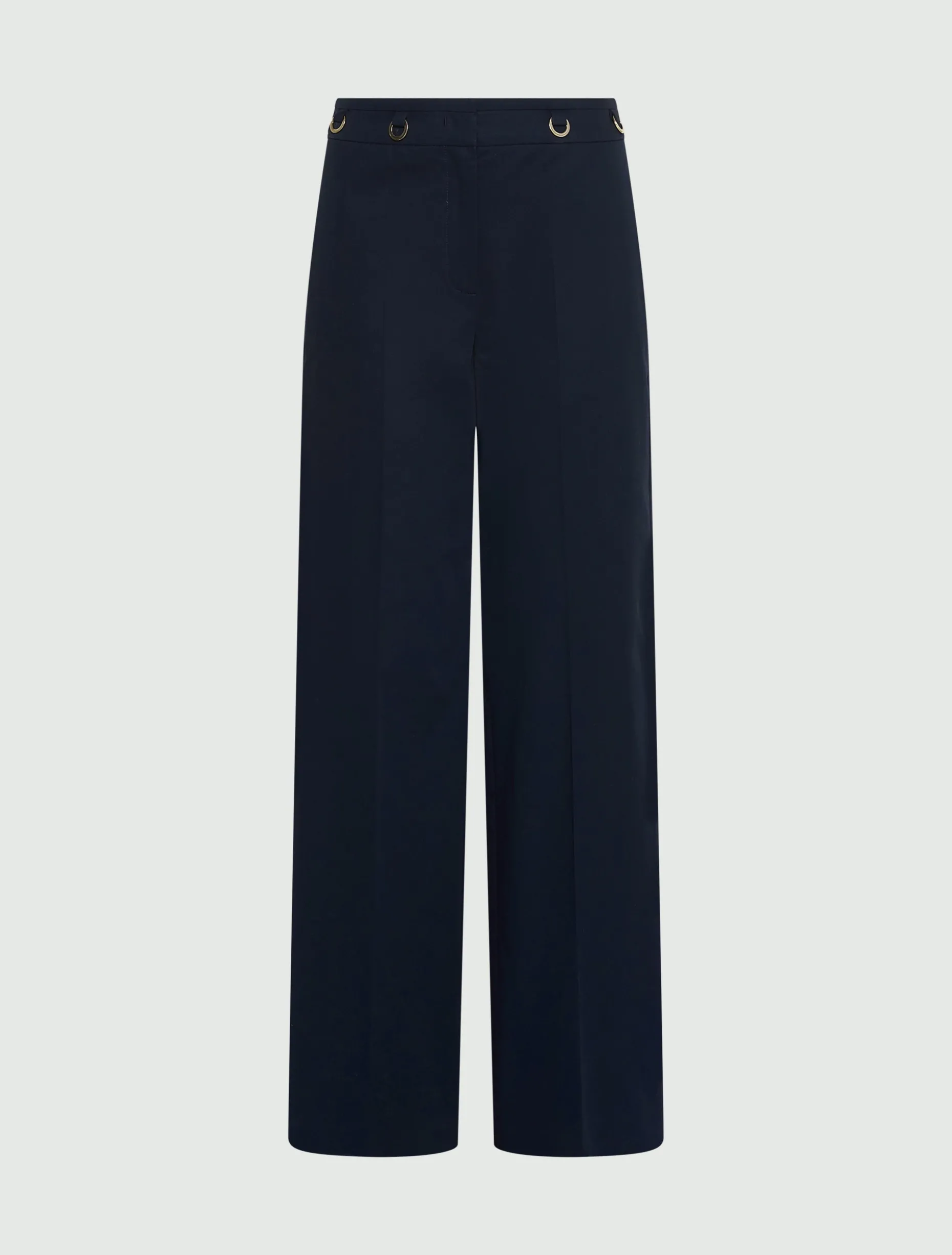 Pantalone dritto in gabardina - BLU