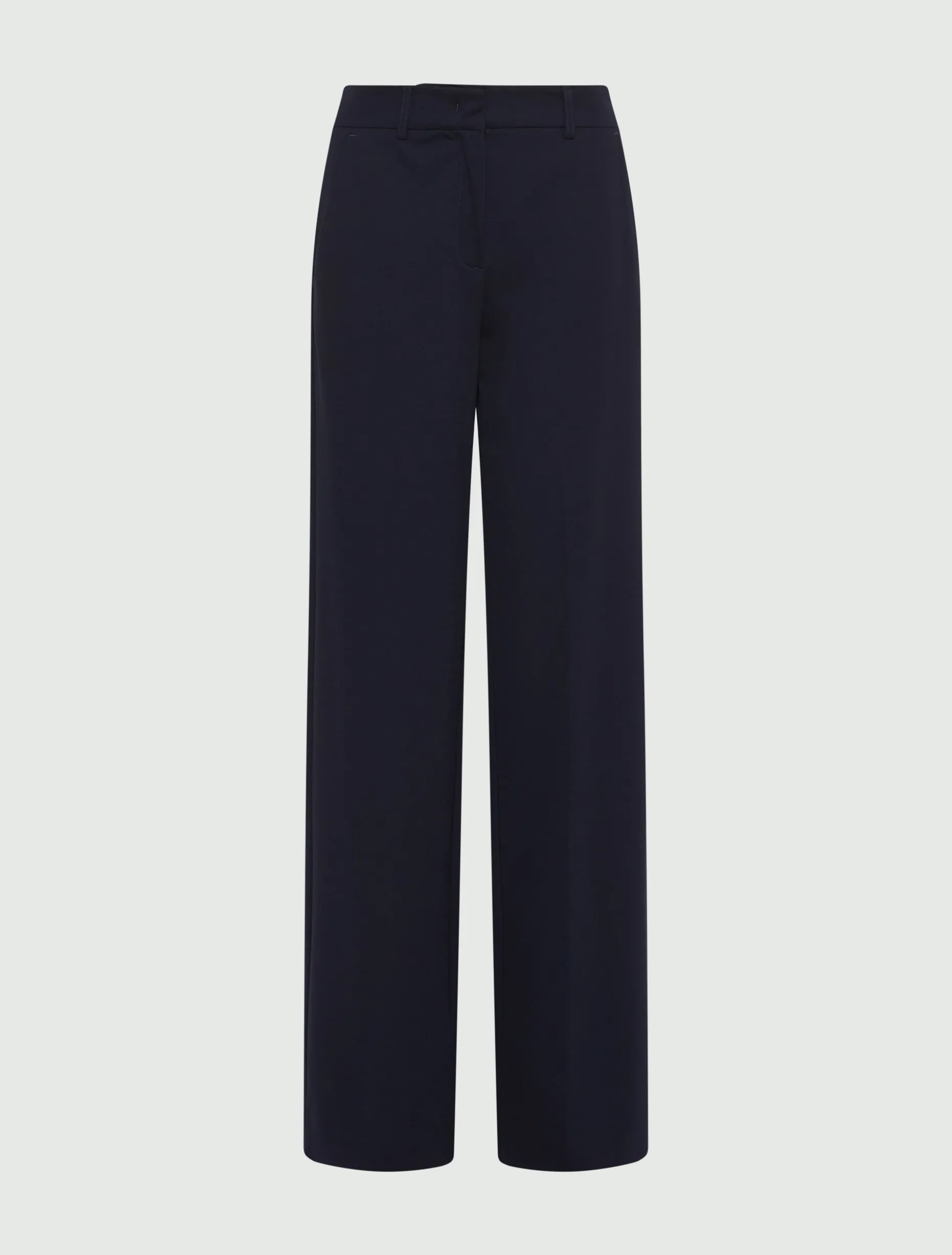 Pantalone dritto in jersey - BLU