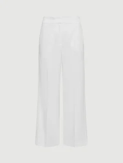 Pantalone in envers satin - BIANCO LANA