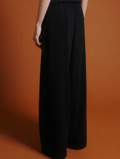 Pantalone in envers satin - NERO