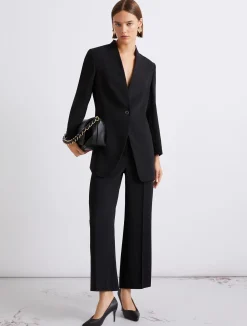 Pantalone in envers satin - NERO