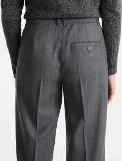 Pantalone in gabardina - GRIGIO MELANGE